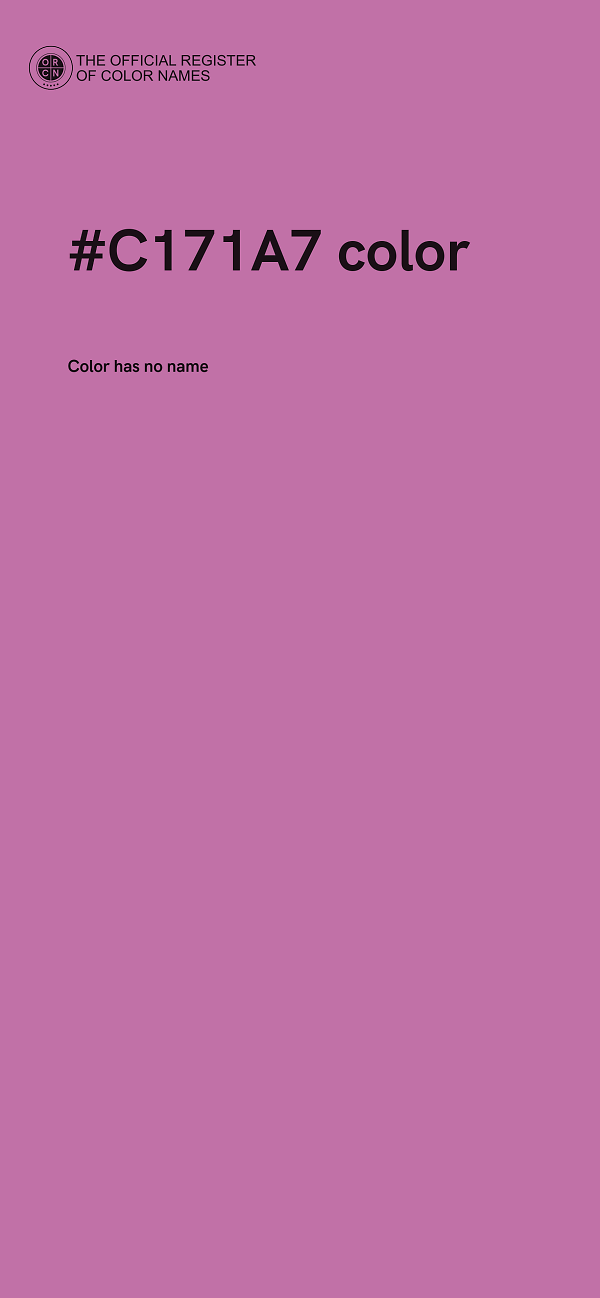 #C171A7 color image