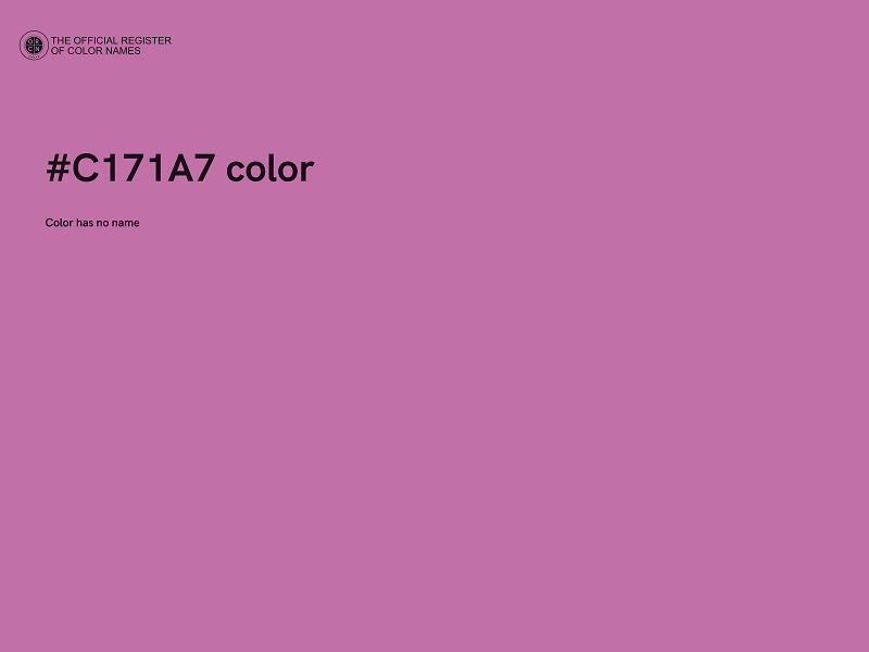 #C171A7 color image