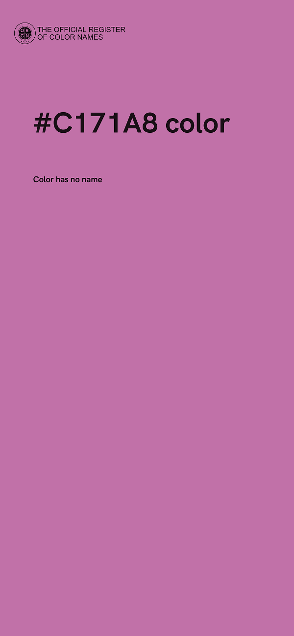 #C171A8 color image