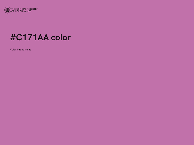 #C171AA color image