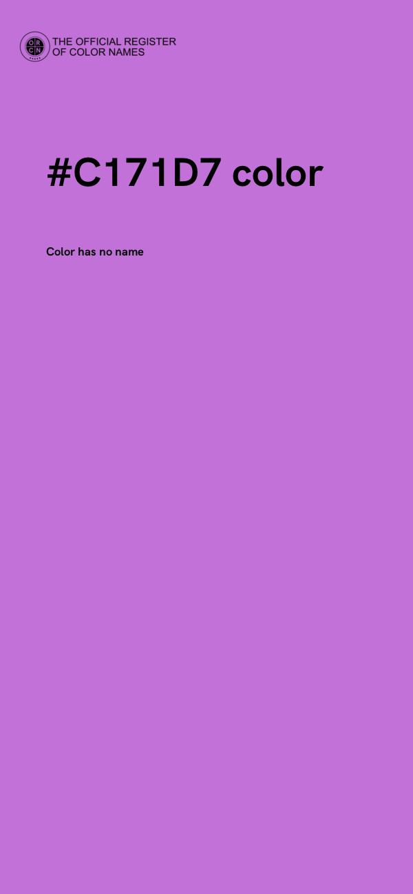 #C171D7 color image