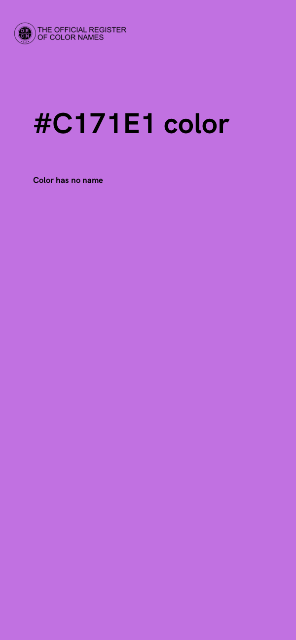 #C171E1 color image