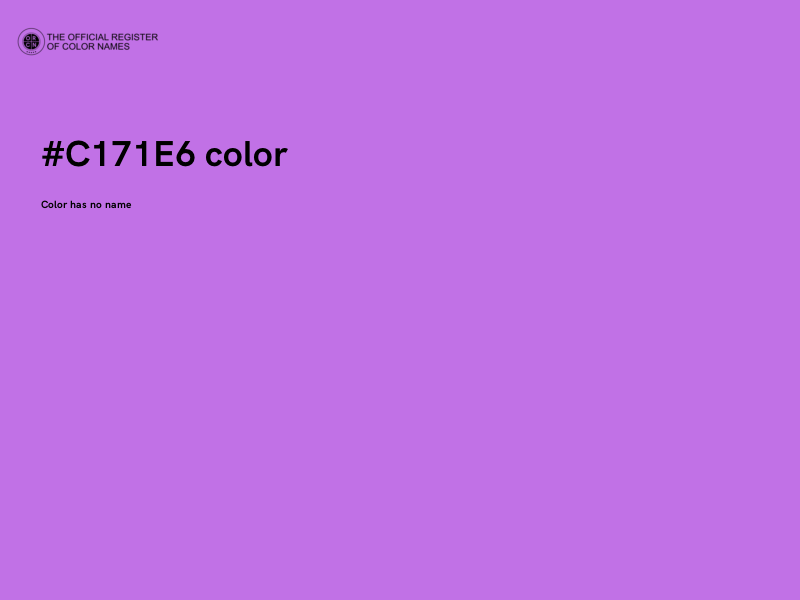 #C171E6 color image