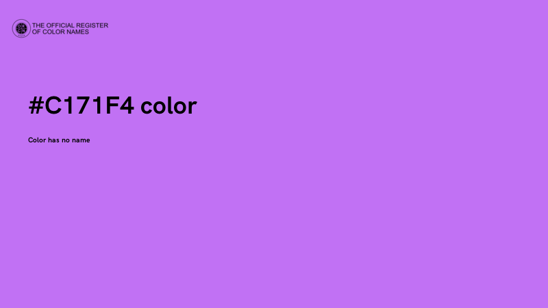 #C171F4 color image