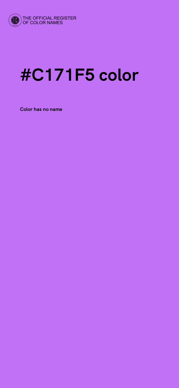 #C171F5 color image