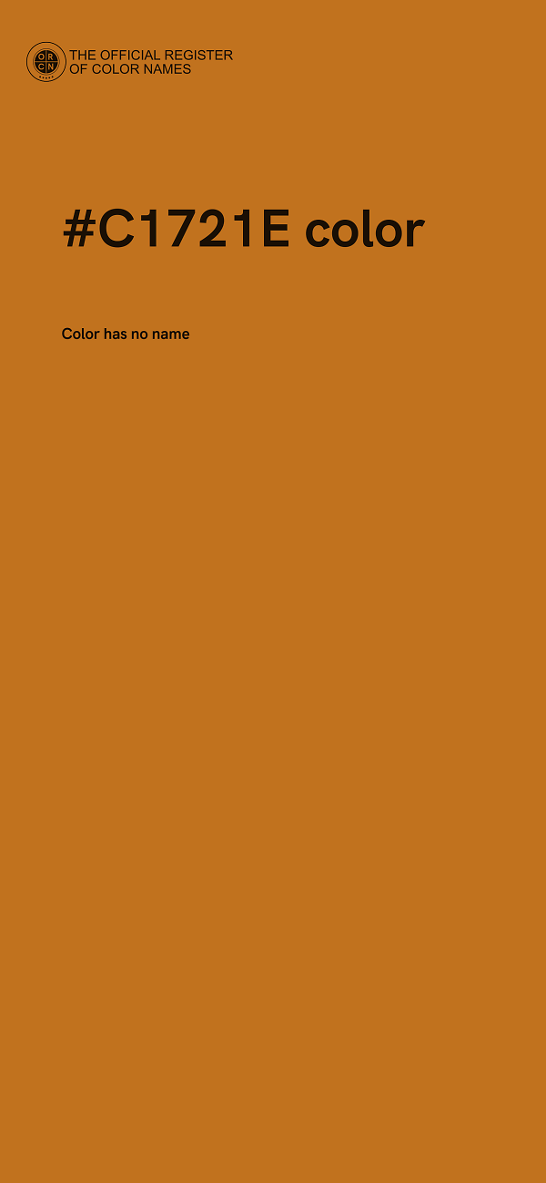 #C1721E color image