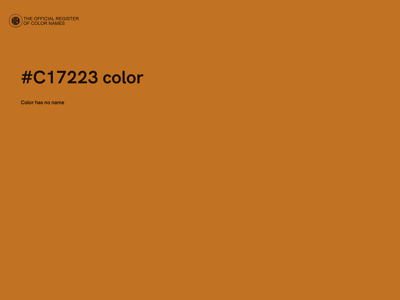 #C17223 color image