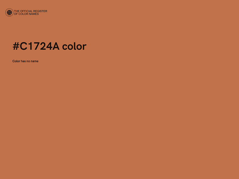 #C1724A color image