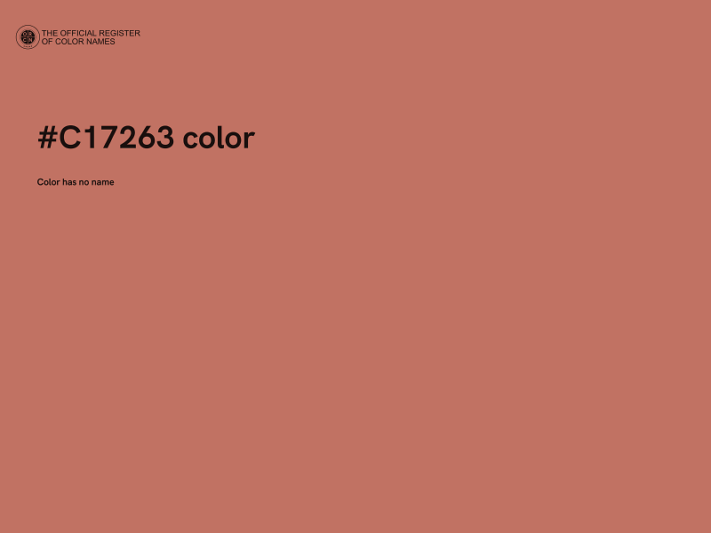 #C17263 color image