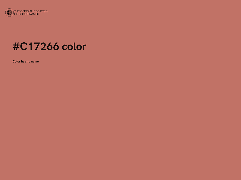 #C17266 color image
