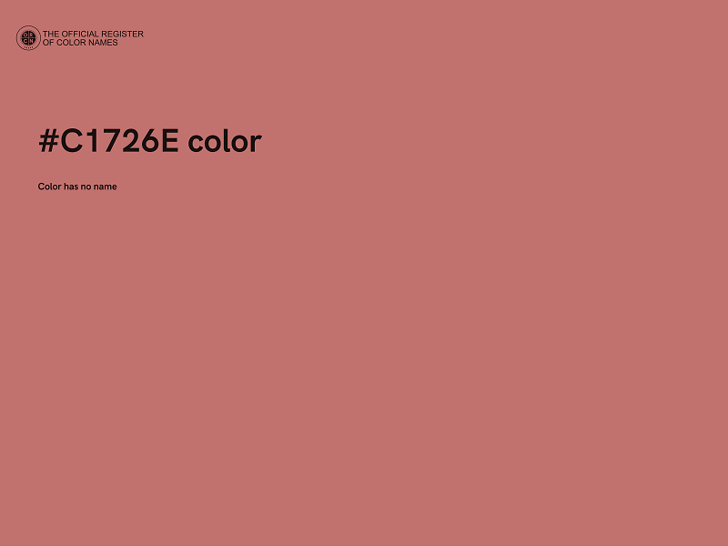 #C1726E color image