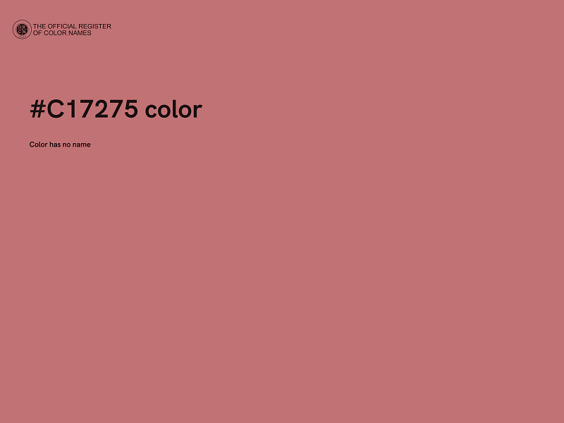 #C17275 color image