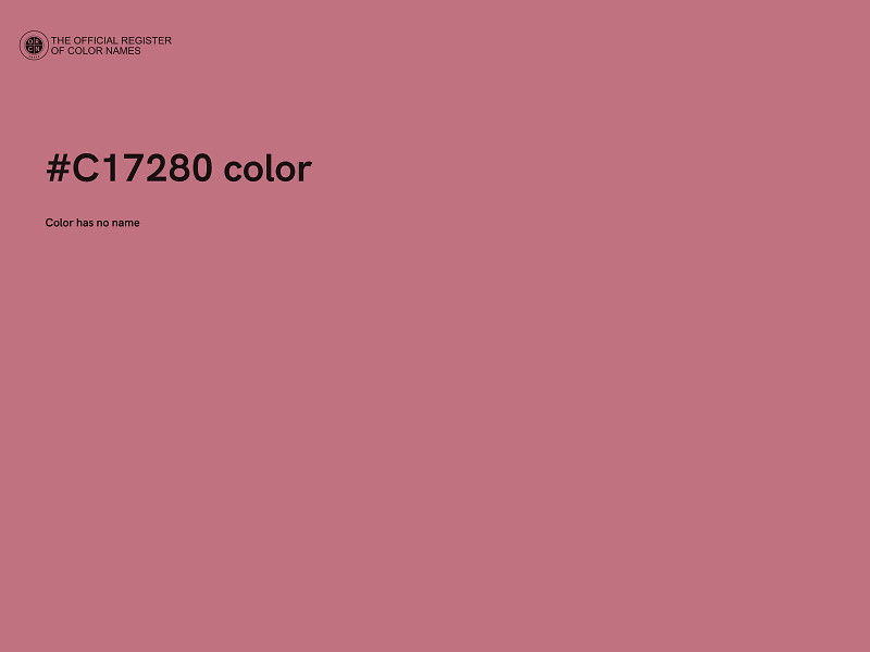 #C17280 color image