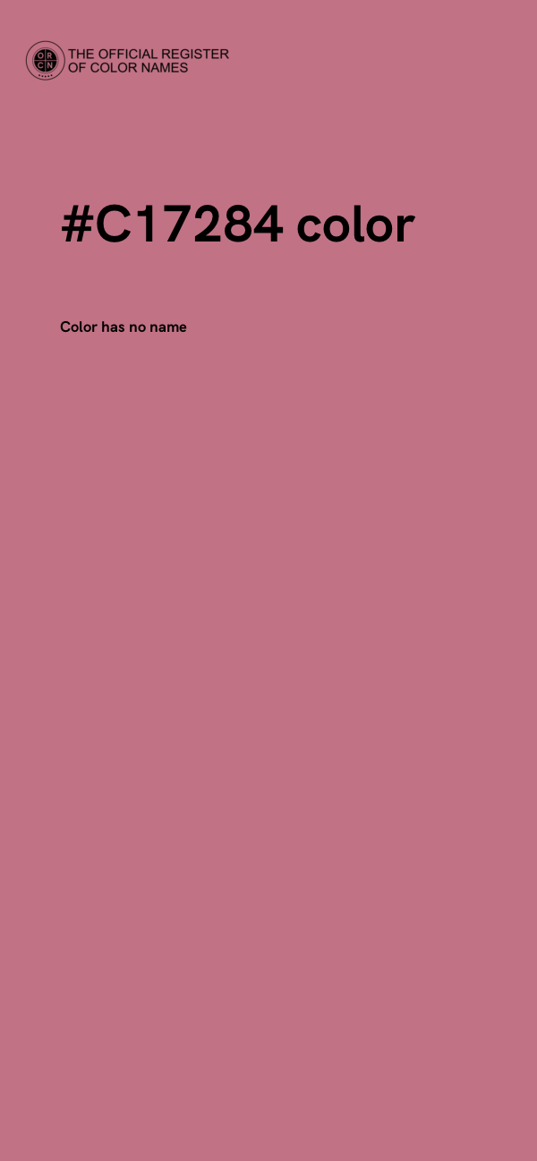 #C17284 color image