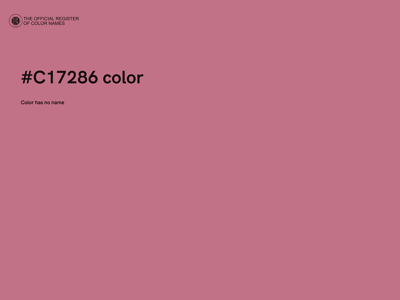 #C17286 color image