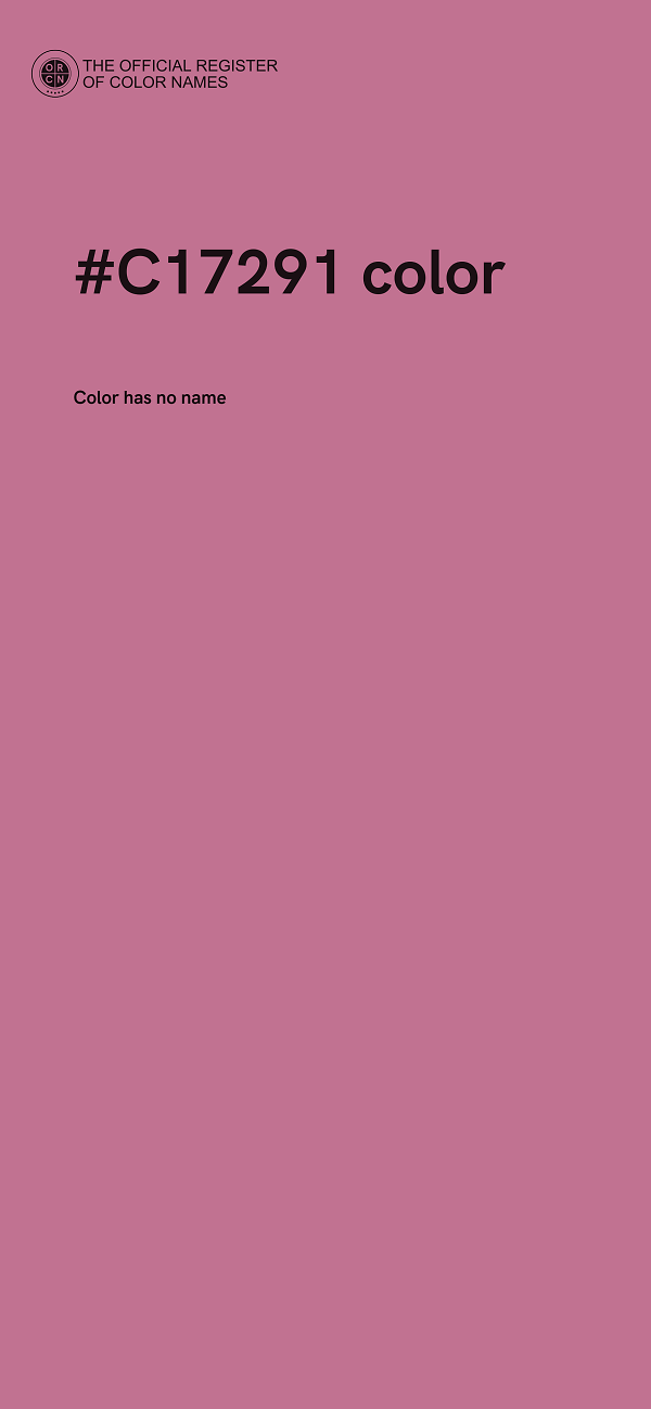 #C17291 color image