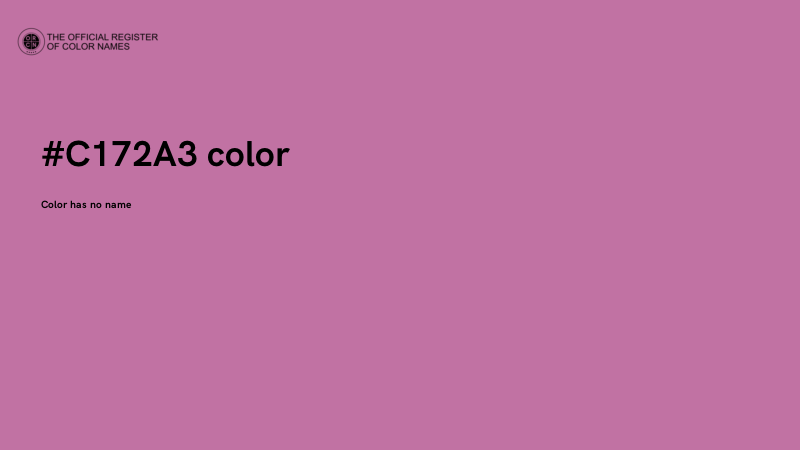 #C172A3 color image