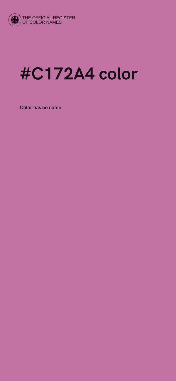 #C172A4 color image