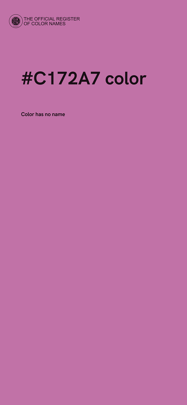 #C172A7 color image
