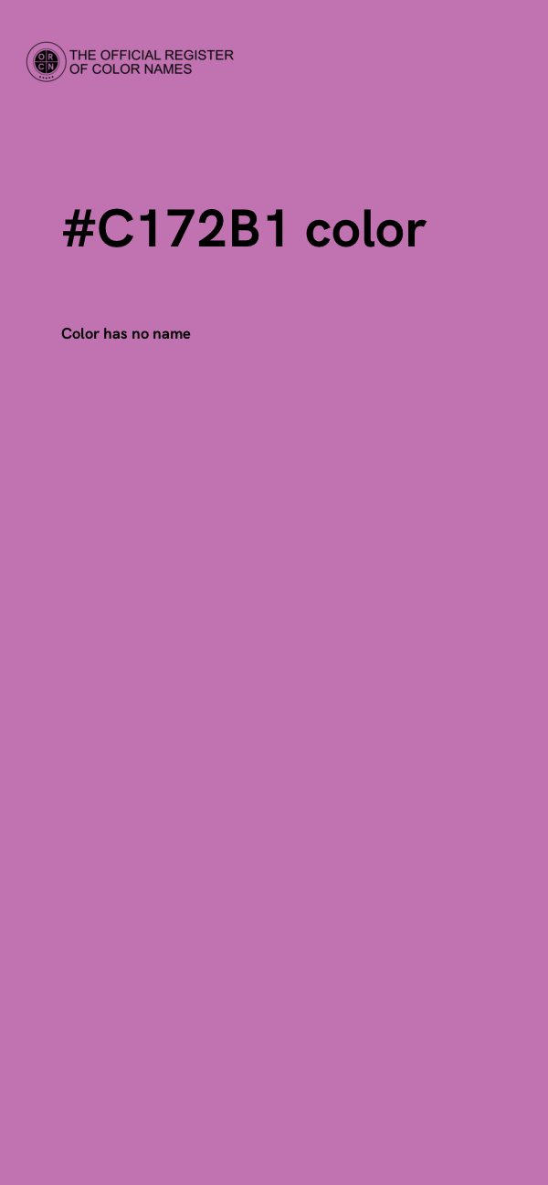 #C172B1 color image