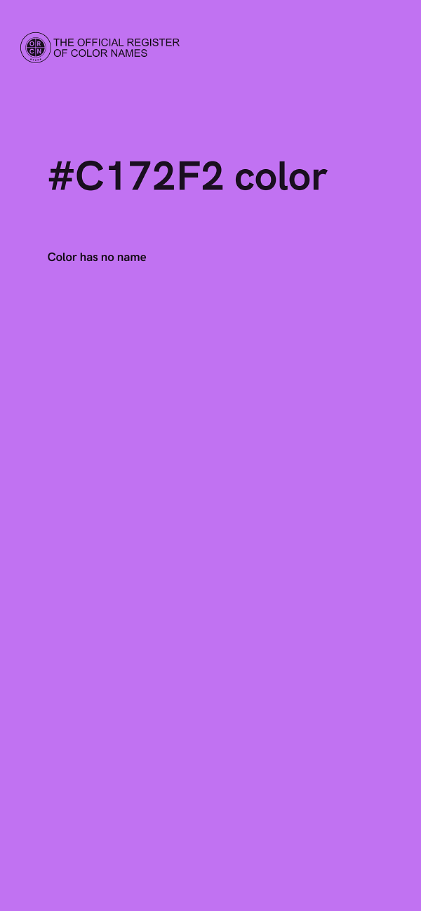 #C172F2 color image