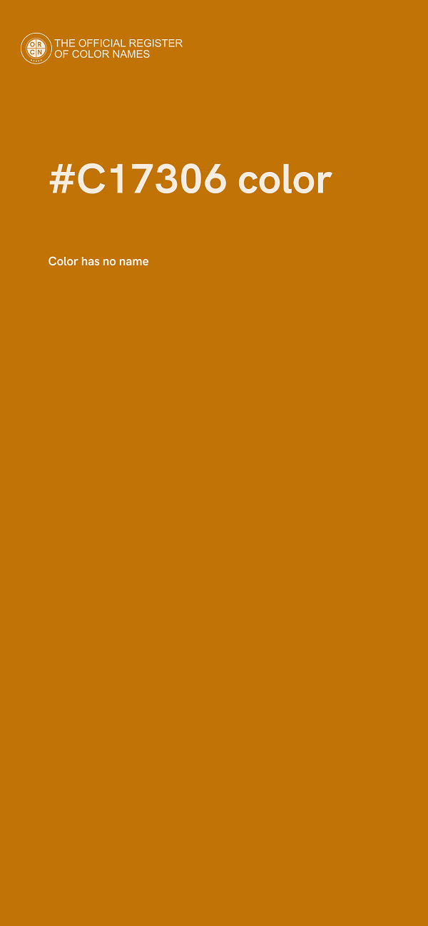 #C17306 color image