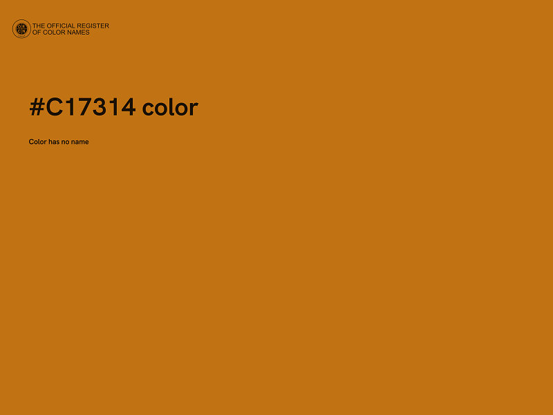 #C17314 color image