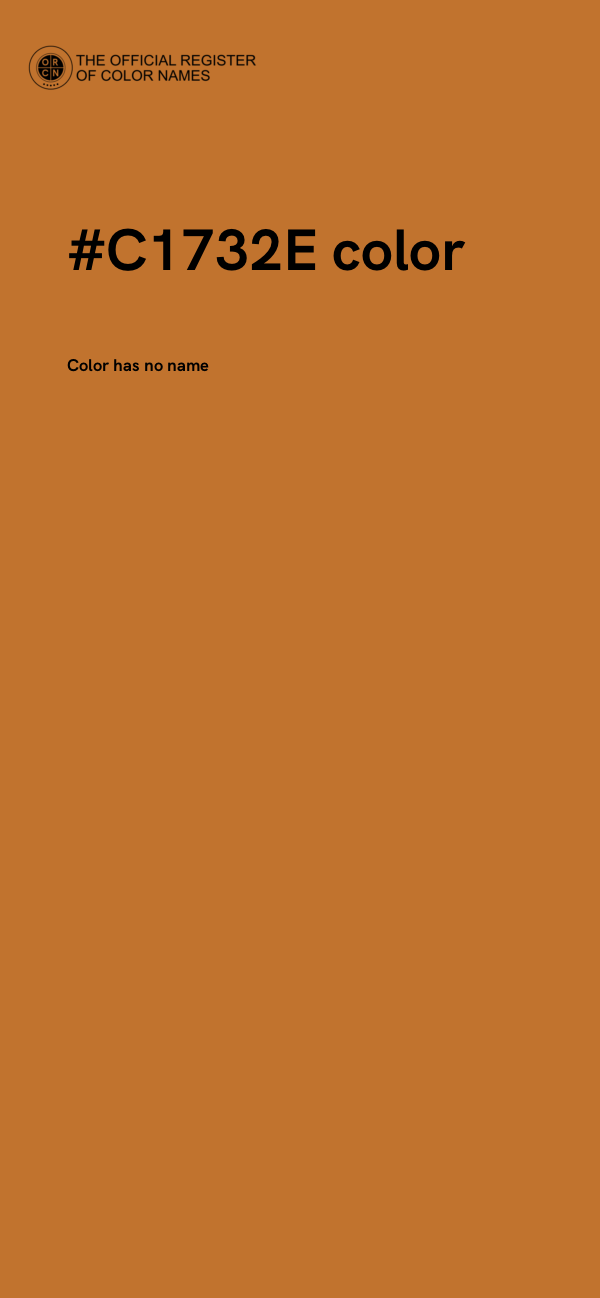 #C1732E color image
