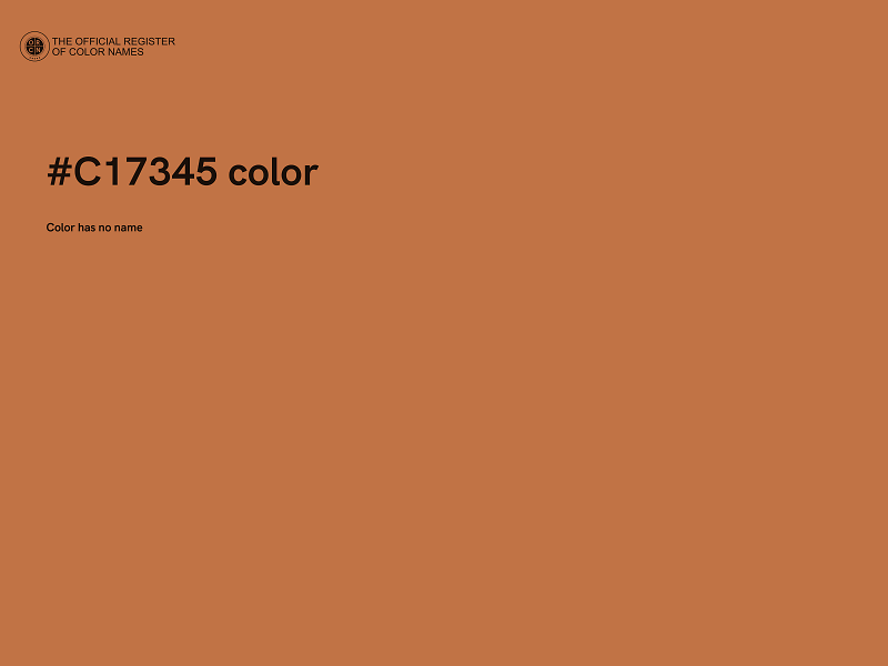 #C17345 color image