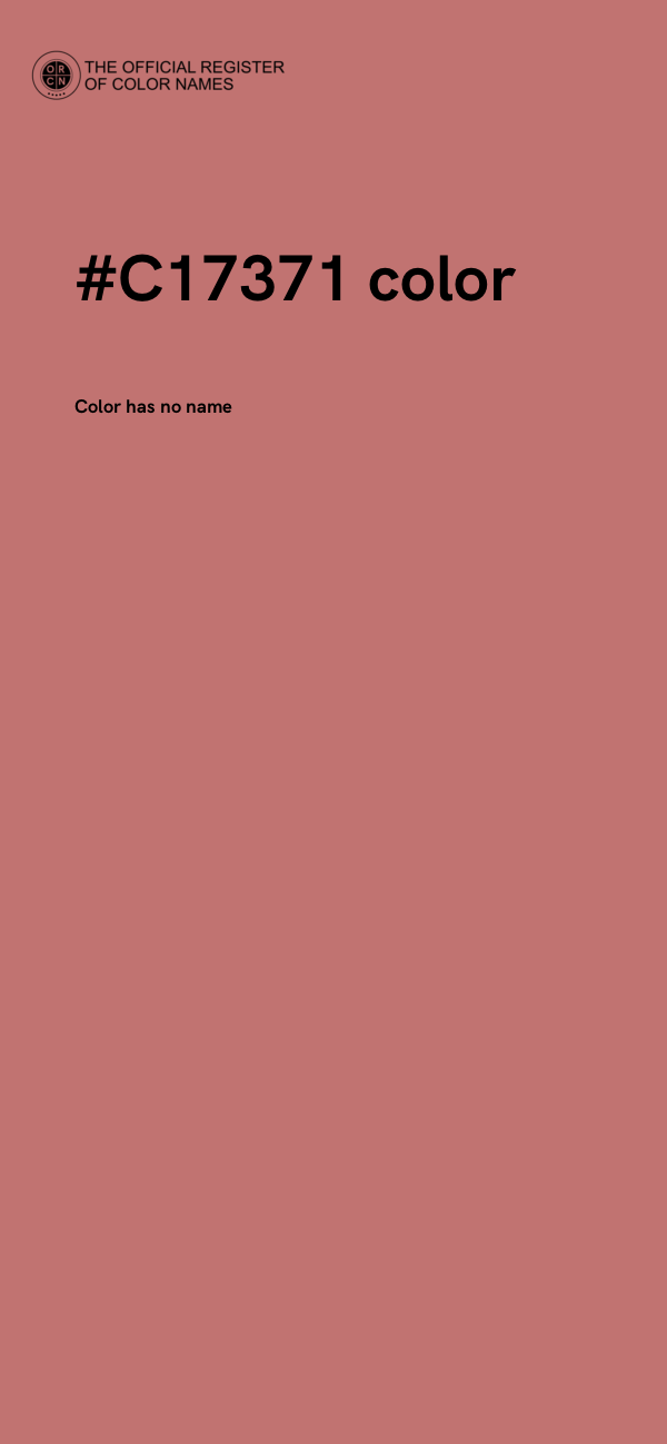 #C17371 color image