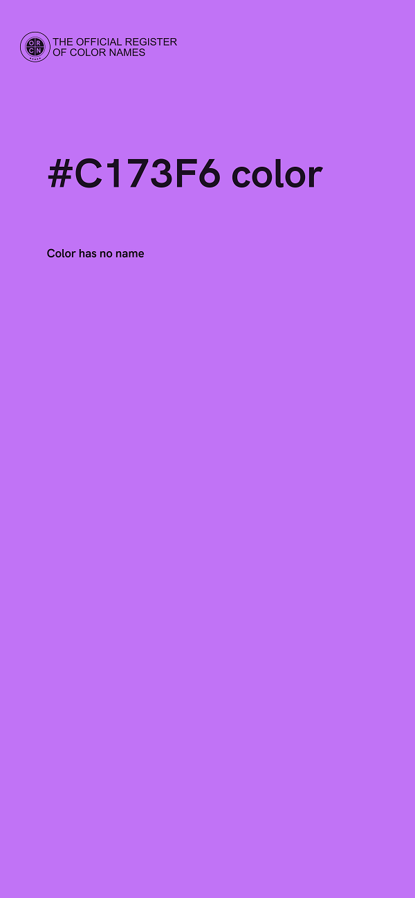 #C173F6 color image