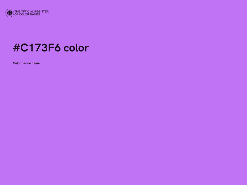 #C173F6 color image