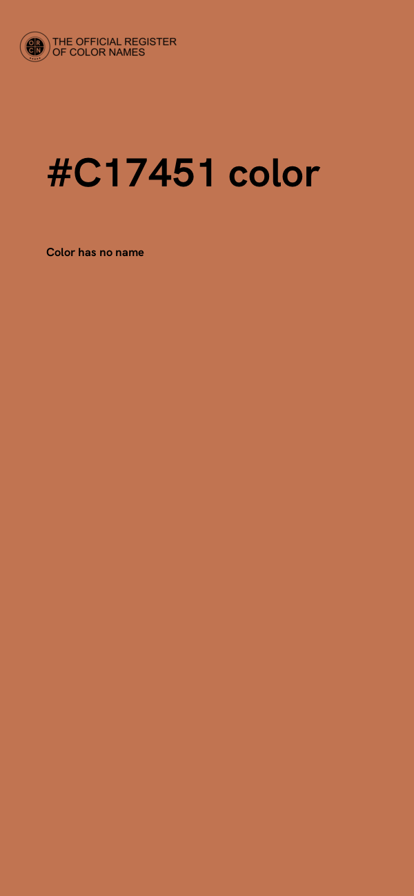 #C17451 color image