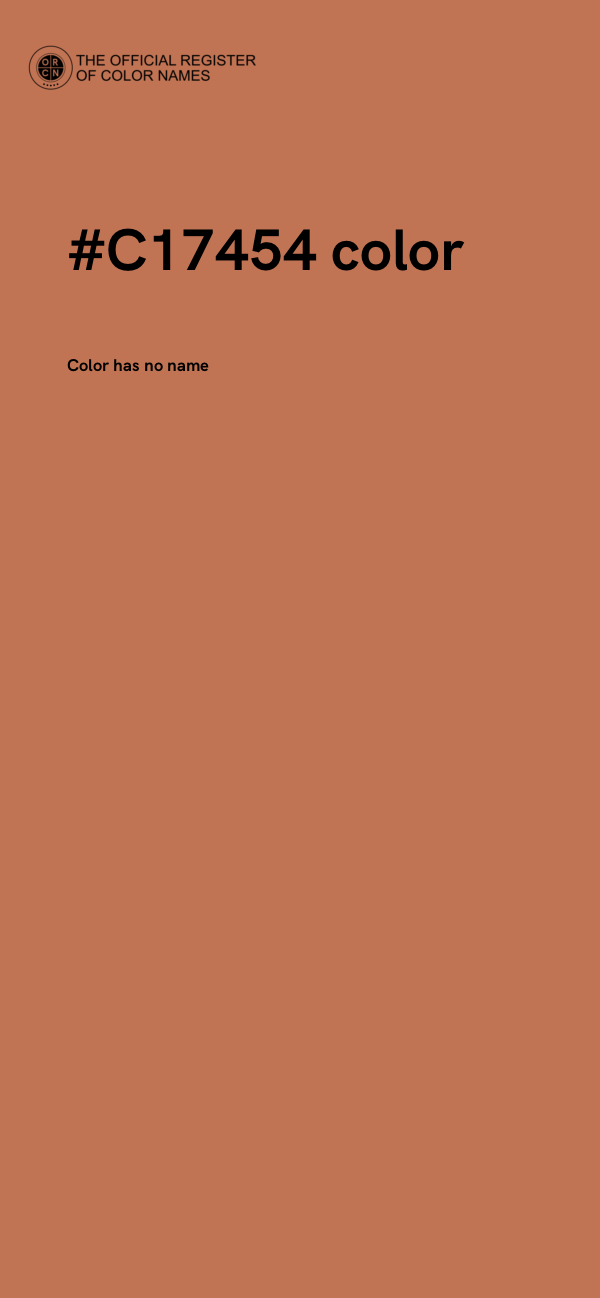 #C17454 color image