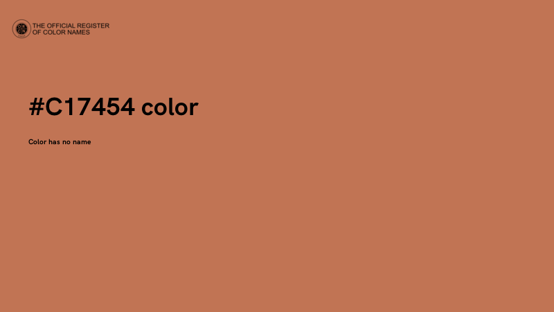 #C17454 color image