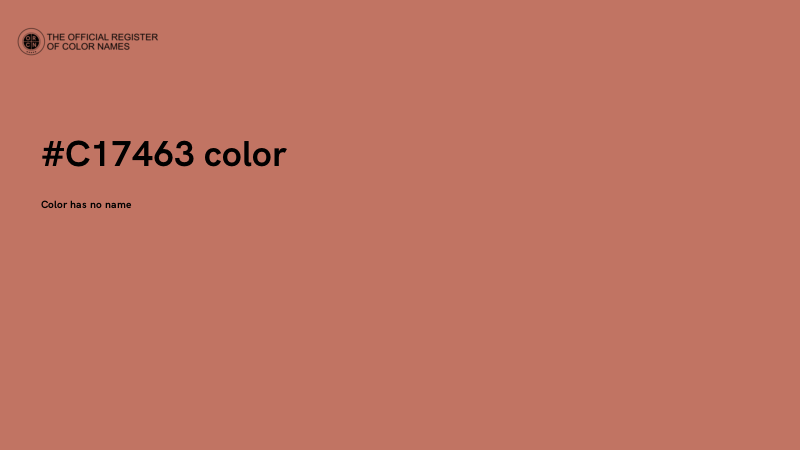 #C17463 color image