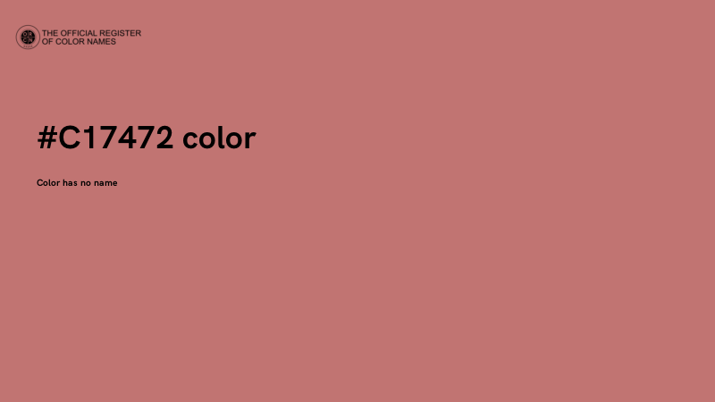 #C17472 color image