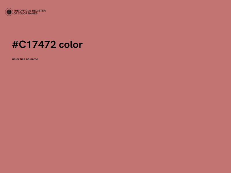 #C17472 color image