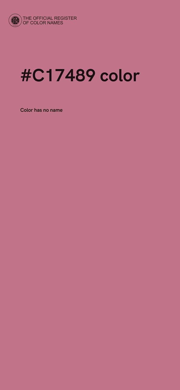 #C17489 color image