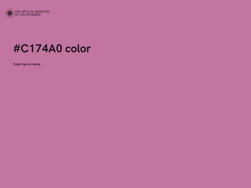 #C174A0 color image