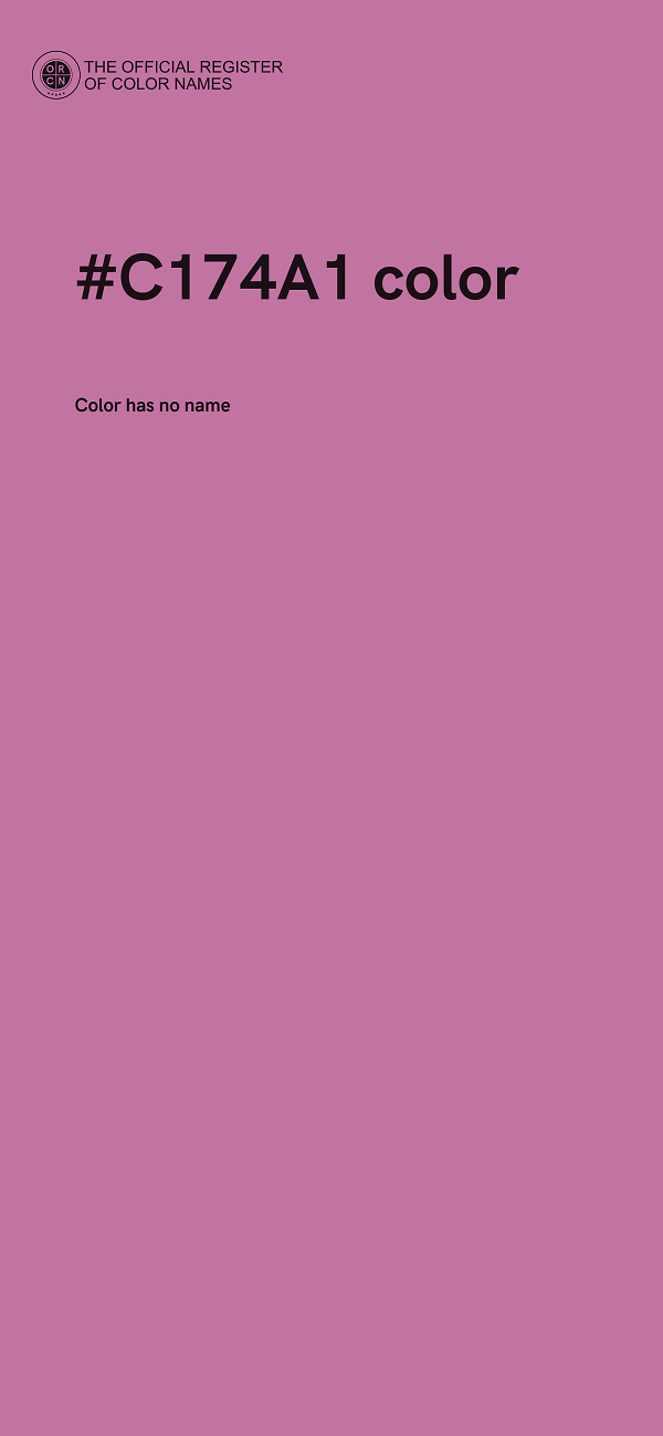 #C174A1 color image