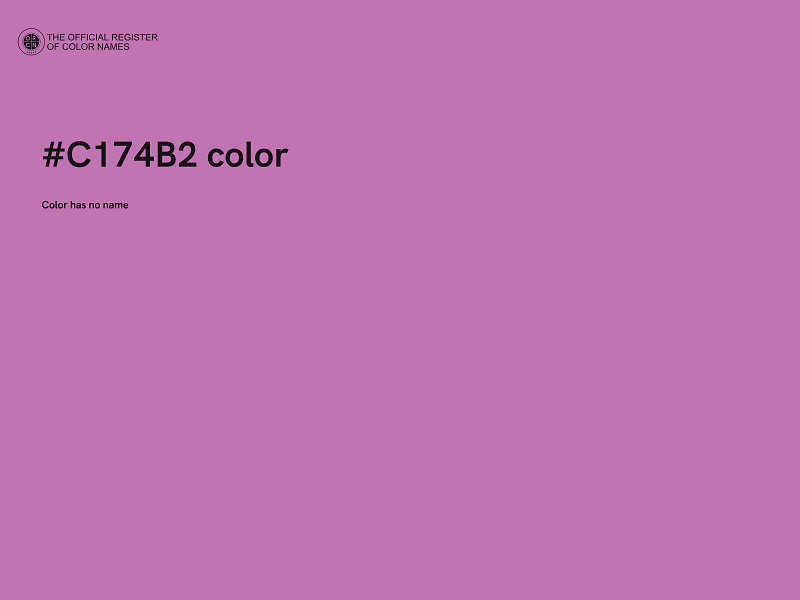 #C174B2 color image