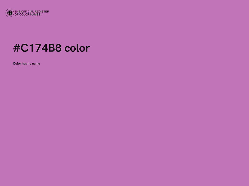 #C174B8 color image