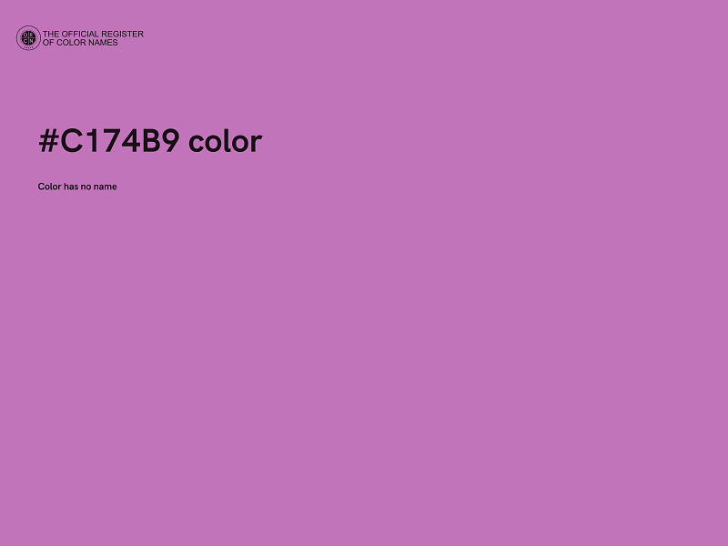 #C174B9 color image