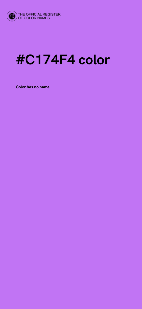 #C174F4 color image
