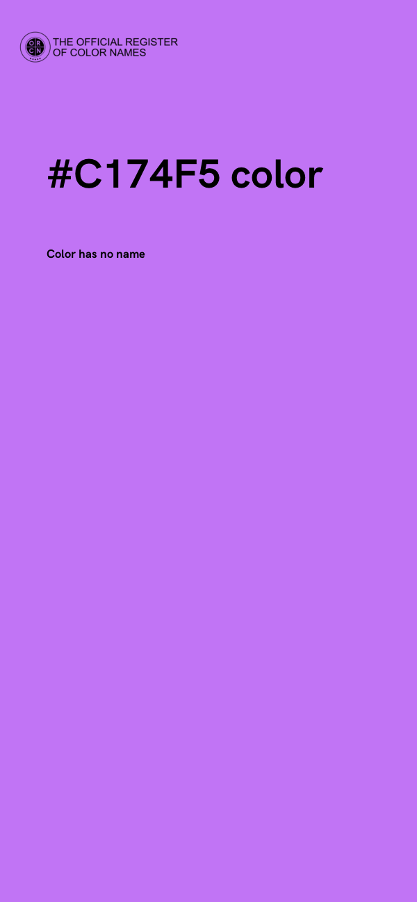 #C174F5 color image