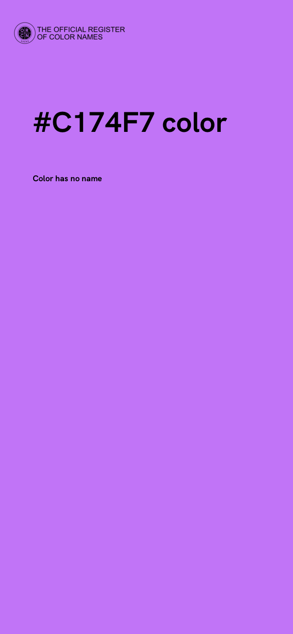 #C174F7 color image