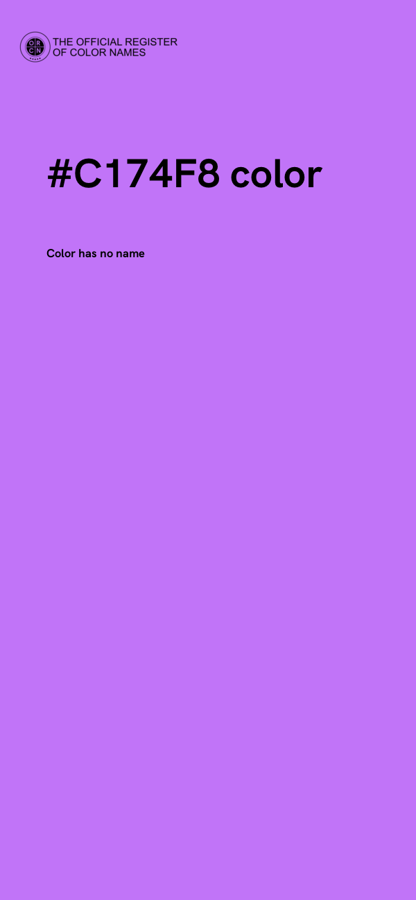 #C174F8 color image