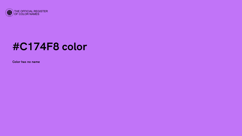 #C174F8 color image