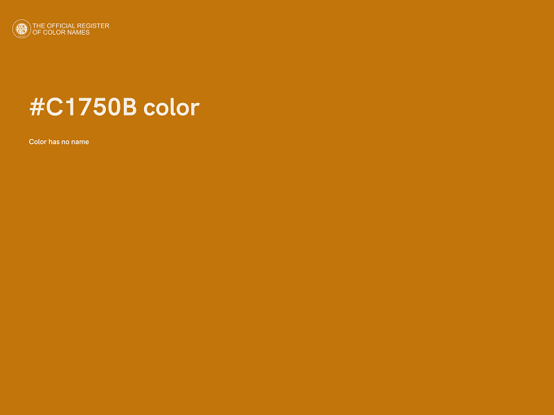 #C1750B color image